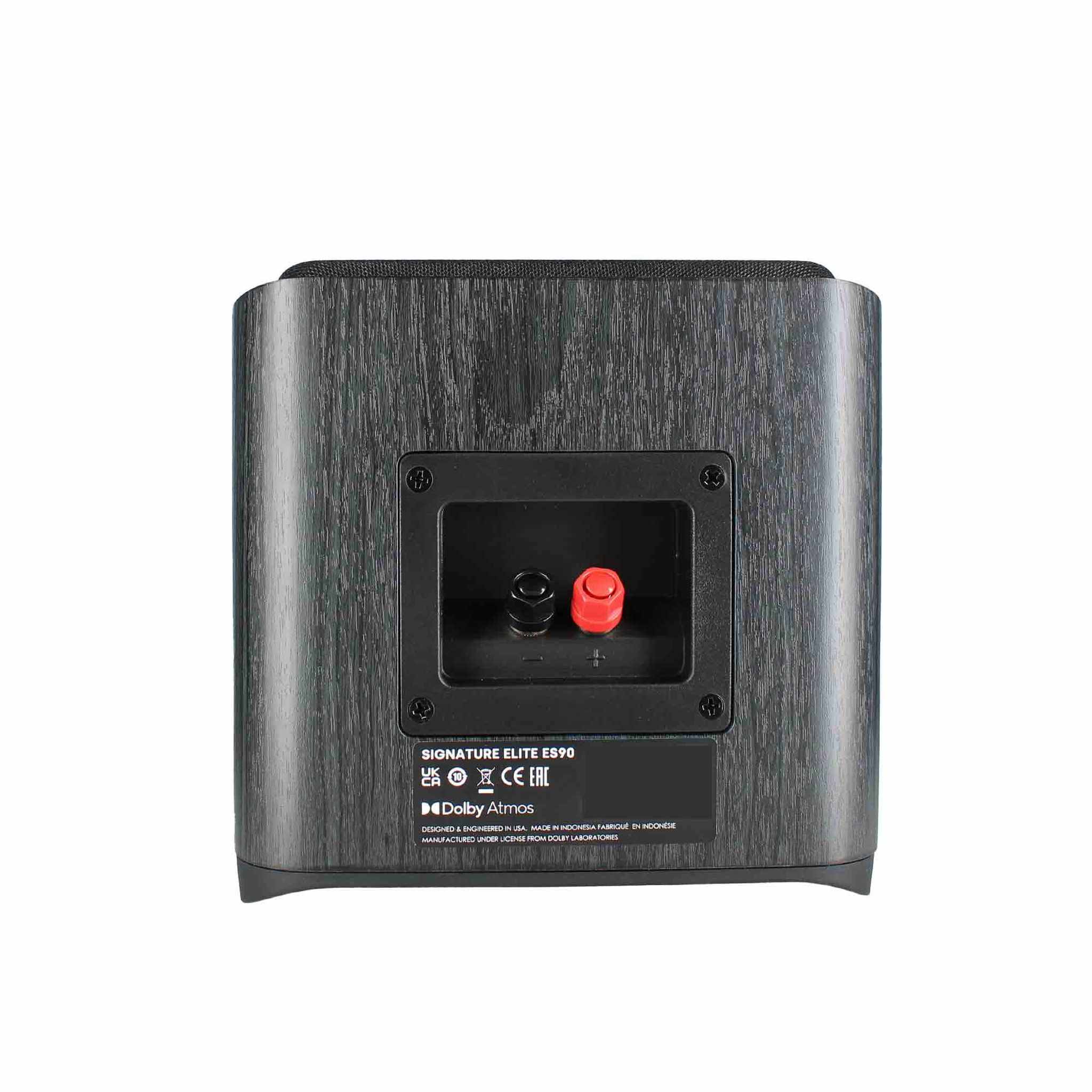 Polk Signature Elite ES90 Height Module Speaker Pair for Immersive Overhead Sound, Terylene Dome Tweeter, Mica-Fortified Polypropylene Midrange Woofer, Dolby Atmos, DTS:X, & IMAX Enhanced, Black