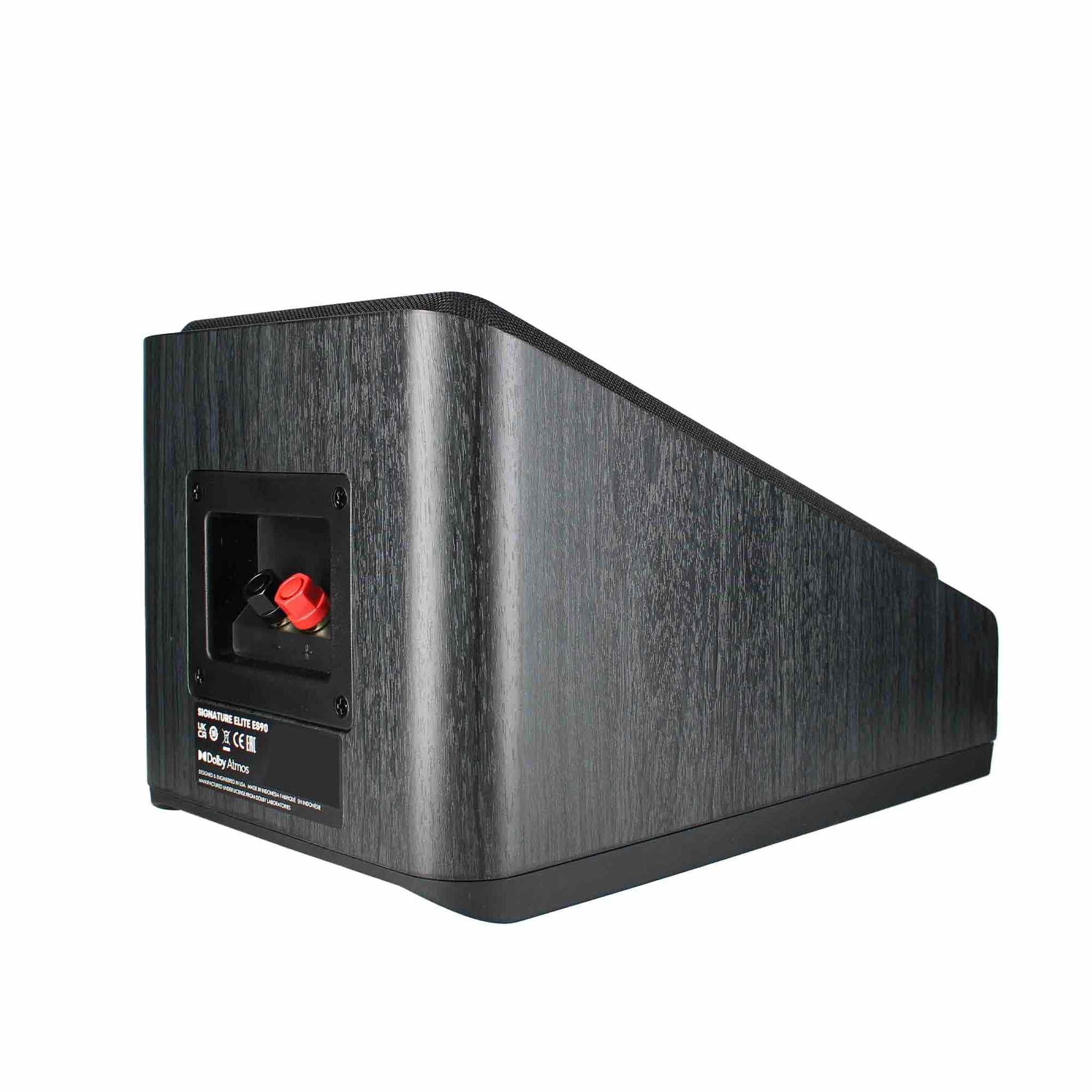 Polk Signature Elite ES90 Height Module Speaker Pair for Immersive Overhead Sound, Terylene Dome Tweeter, Mica-Fortified Polypropylene Midrange Woofer, Dolby Atmos, DTS:X, & IMAX Enhanced, Black