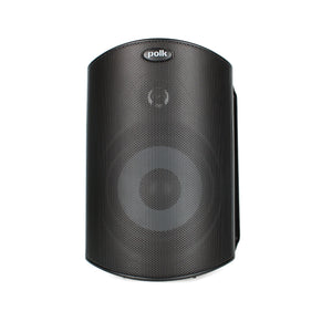 Polk Audio Atrium 4 Outdoor Speakers with Powerful Bass Pair, Black , All-Weather Durability, Broad Sound Coverage, Speed-Lock Mounting System