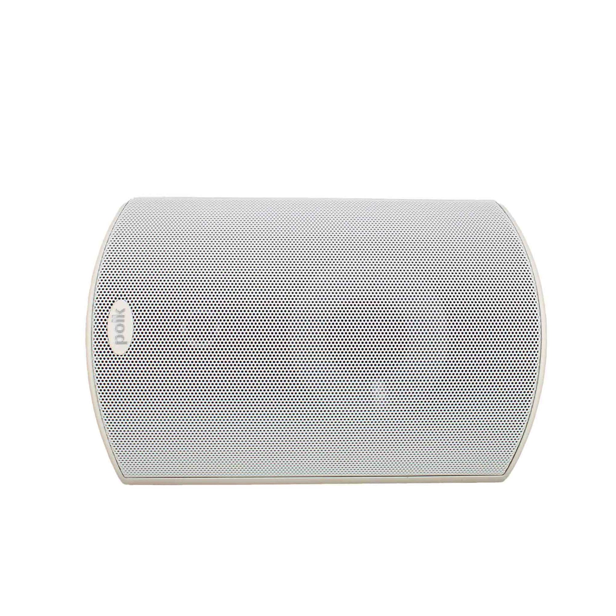 Polk Audio Atrium 4 Outdoor Speakers with Powerful Bass (Pair, White), All-Weather Durability, Broad Sound Coverage, Speed-Lock Mounting System