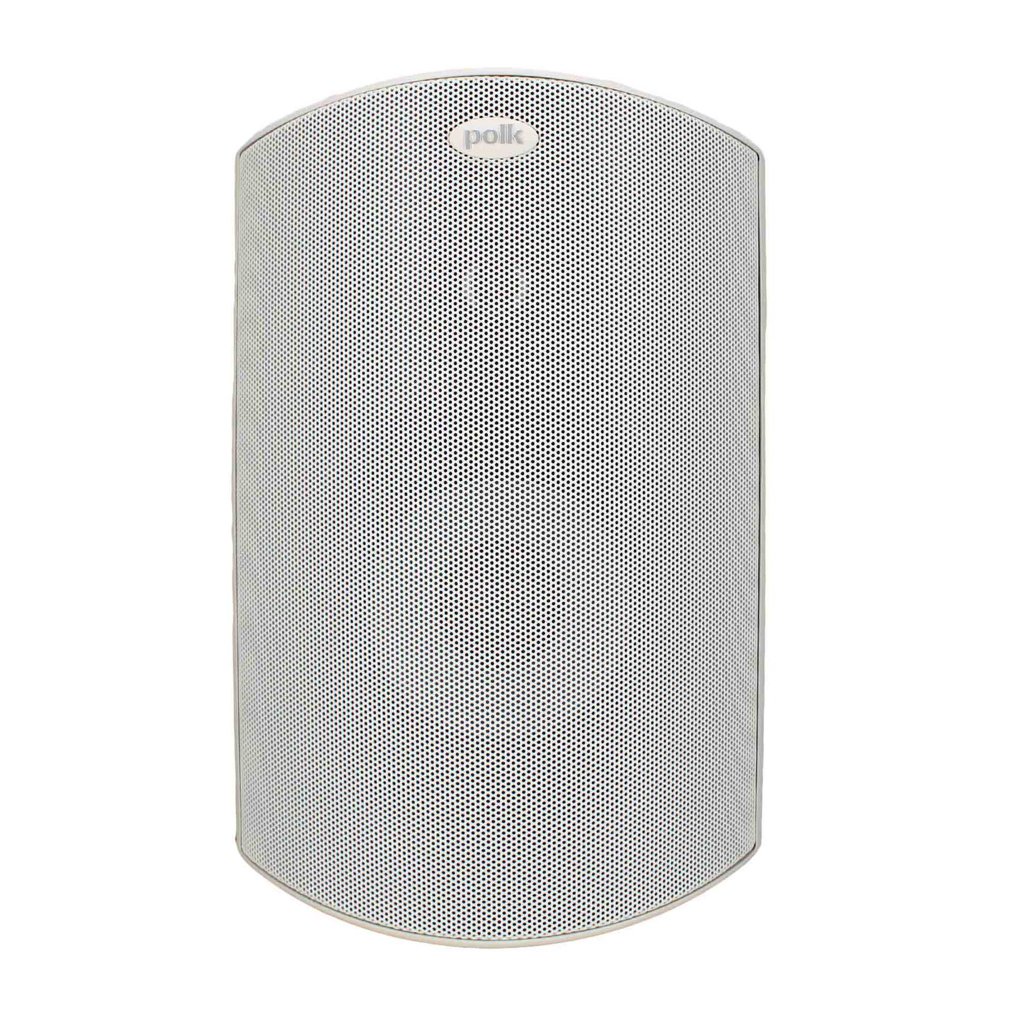 Polk Audio Atrium 5 Outdoor Speakers with Powerful Bass Pair, White , All-Weather Durability, Broad Sound Coverage, Speed-Lock Mounting System