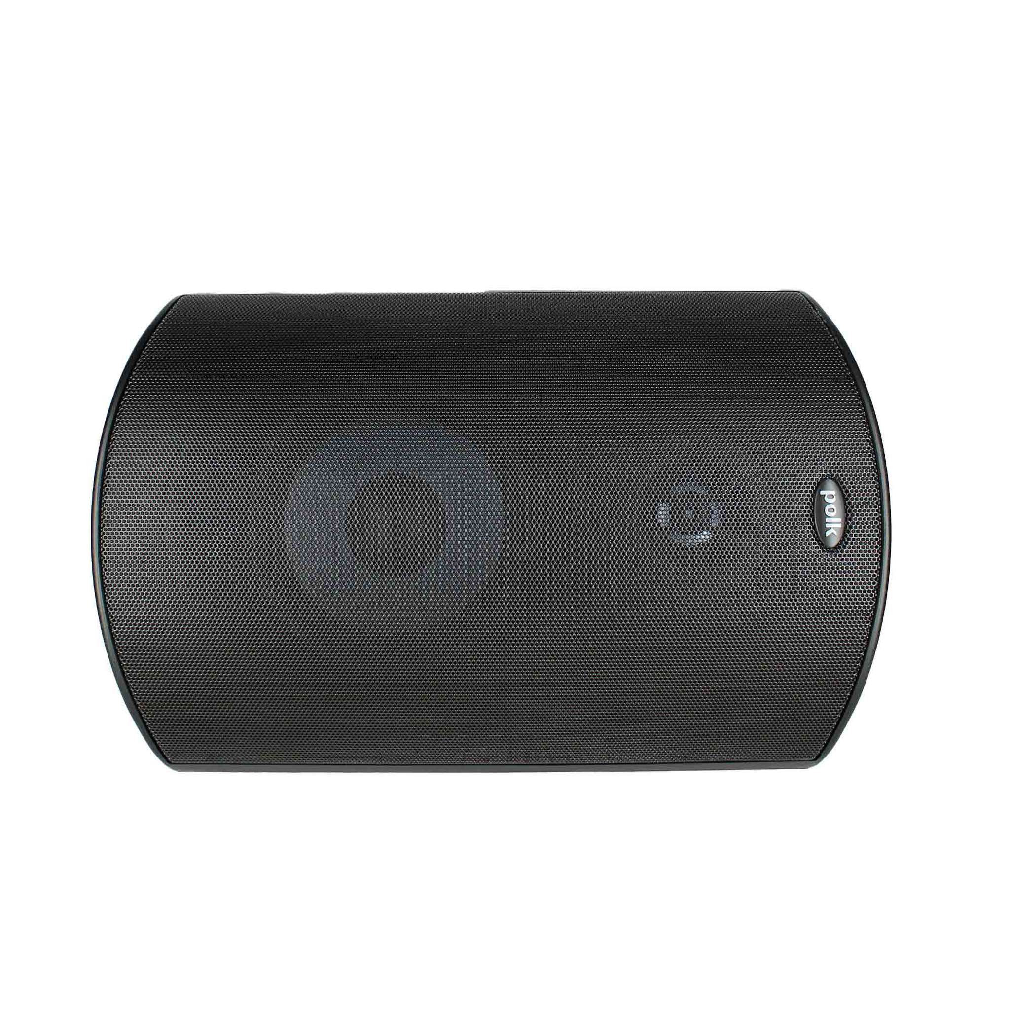 Polk Audio Atrium 6 Outdoor All-Weather Speakers with Bass Reflex Enclosure Pair, Black , Broad Sound Coverage, Speed-Lock Mounting System