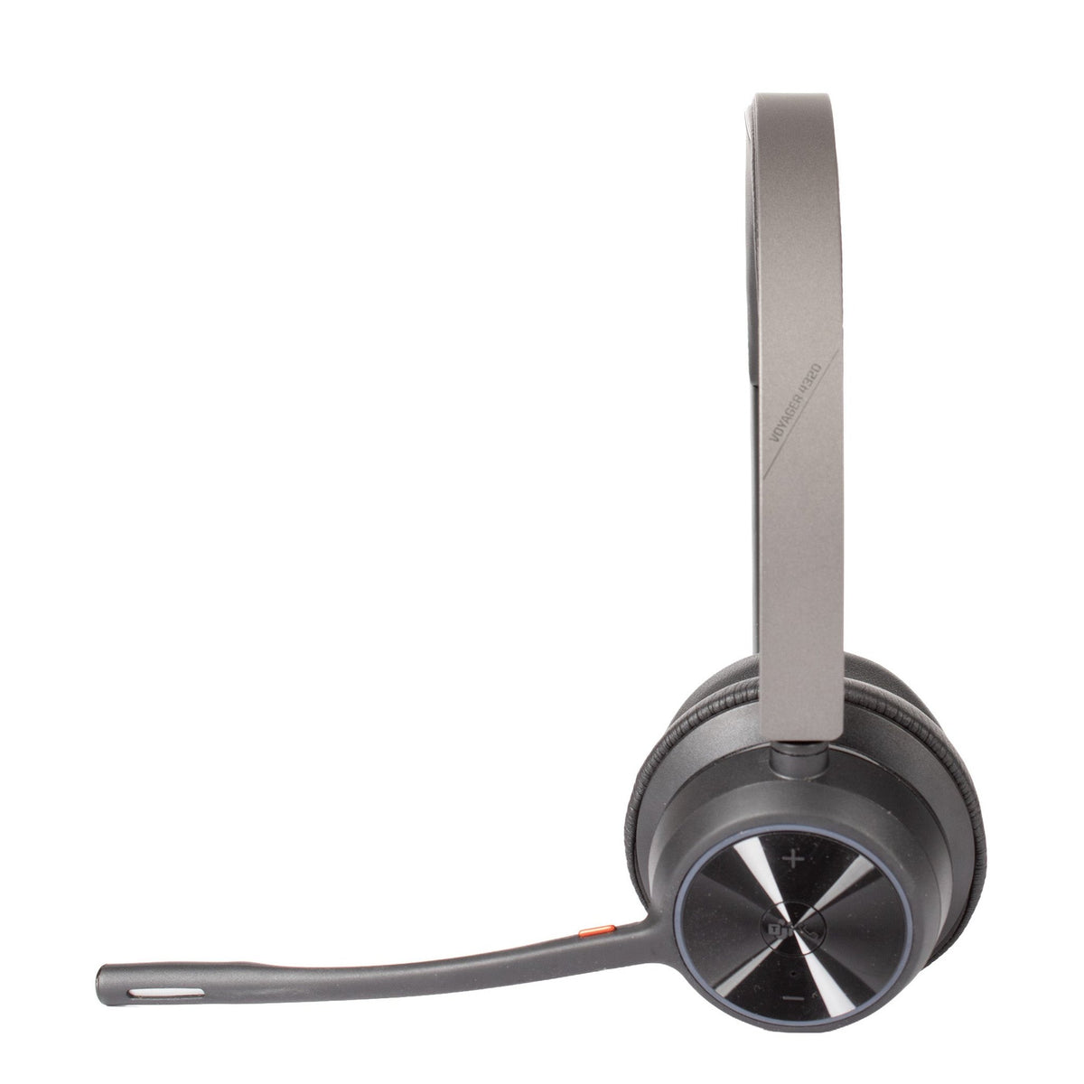 Poly - Voyager 4320 UC Wireless Headset + Charge Stand Plantronics - Headphones w/Mic - Connect to PC/Mac via USB-C Bluetooth Adapter, Cell Phone via Bluetooth-Works w/Teams Certified , Zoom&More