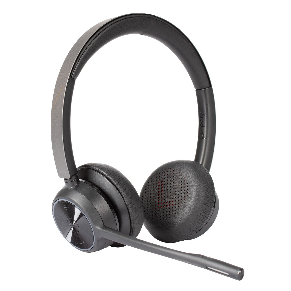 Poly - Voyager 4320 UC Wireless Headset + Charge Stand Plantronics - Headphones w/Mic - Connect to PC/Mac via USB-C Bluetooth Adapter, Cell Phone via Bluetooth-Works w/Teams Certified , Zoom&More