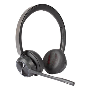 Poly - Voyager 4320 UC Wireless Headset + Charge Stand Plantronics - Headphones w/Mic - Connect to PC/Mac via USB-C Bluetooth Adapter, Cell Phone via Bluetooth-Works w/Teams Certified , Zoom&More