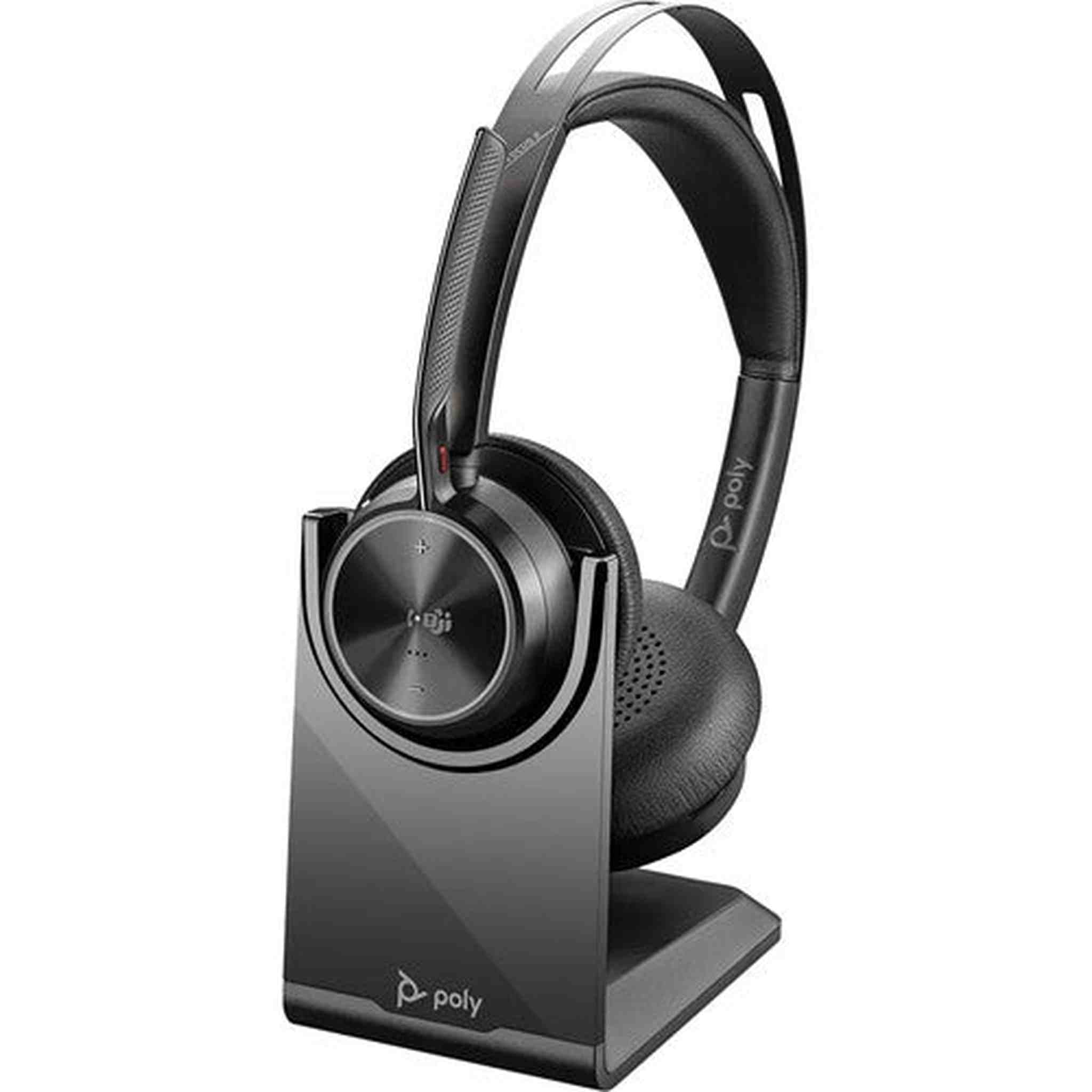 Poly Voyager Focus 2 UC Stereo Bluetooth Headset Teams Certified Bundle Poly