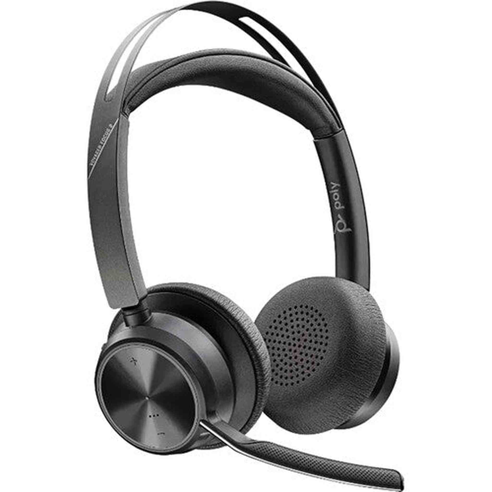 Poly Voyager Focus 2 UC Stereo Bluetooth Headset Teams Certified Bundle Poly