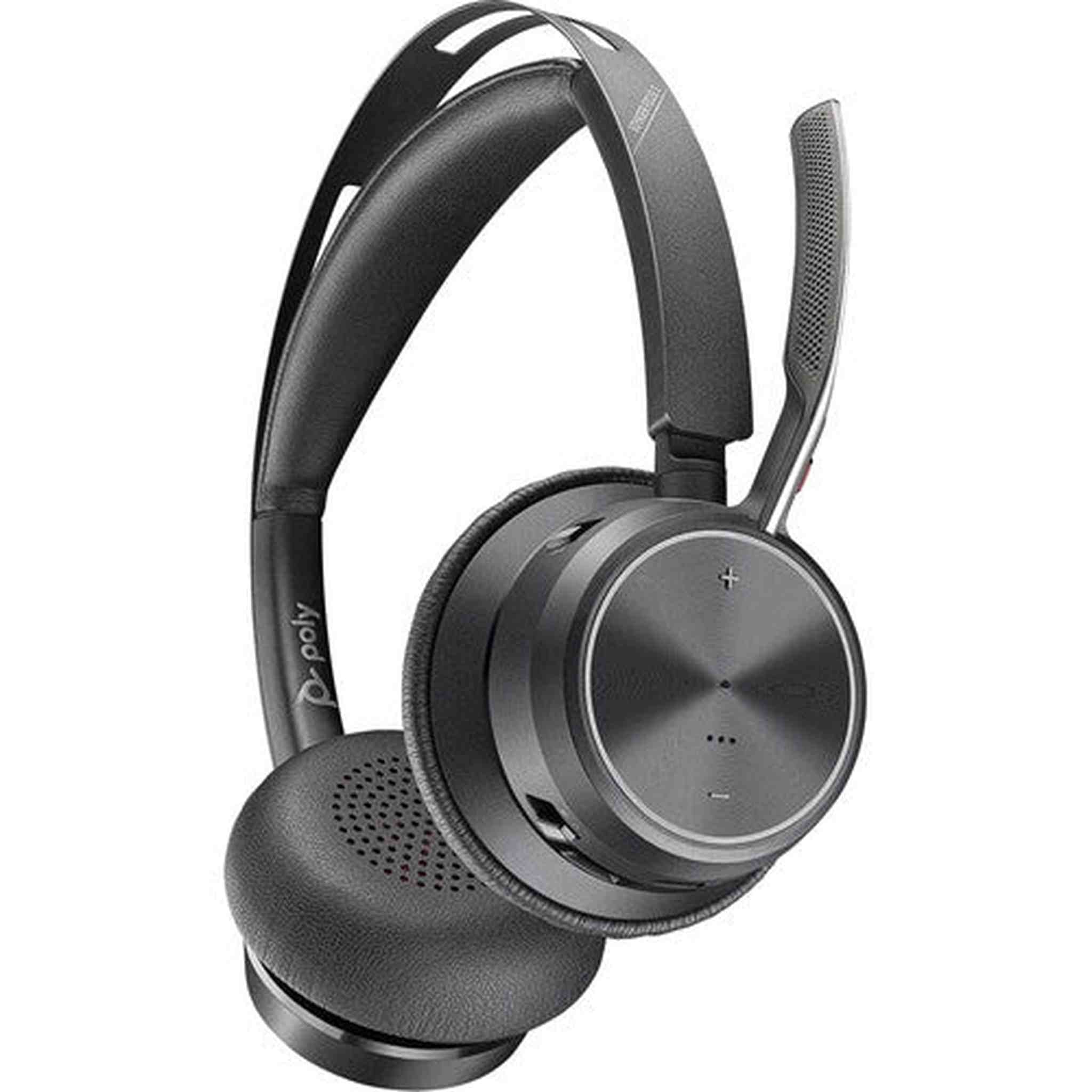 Poly Voyager Focus 2 UC Stereo Bluetooth Headset Teams Certified Bundle Poly