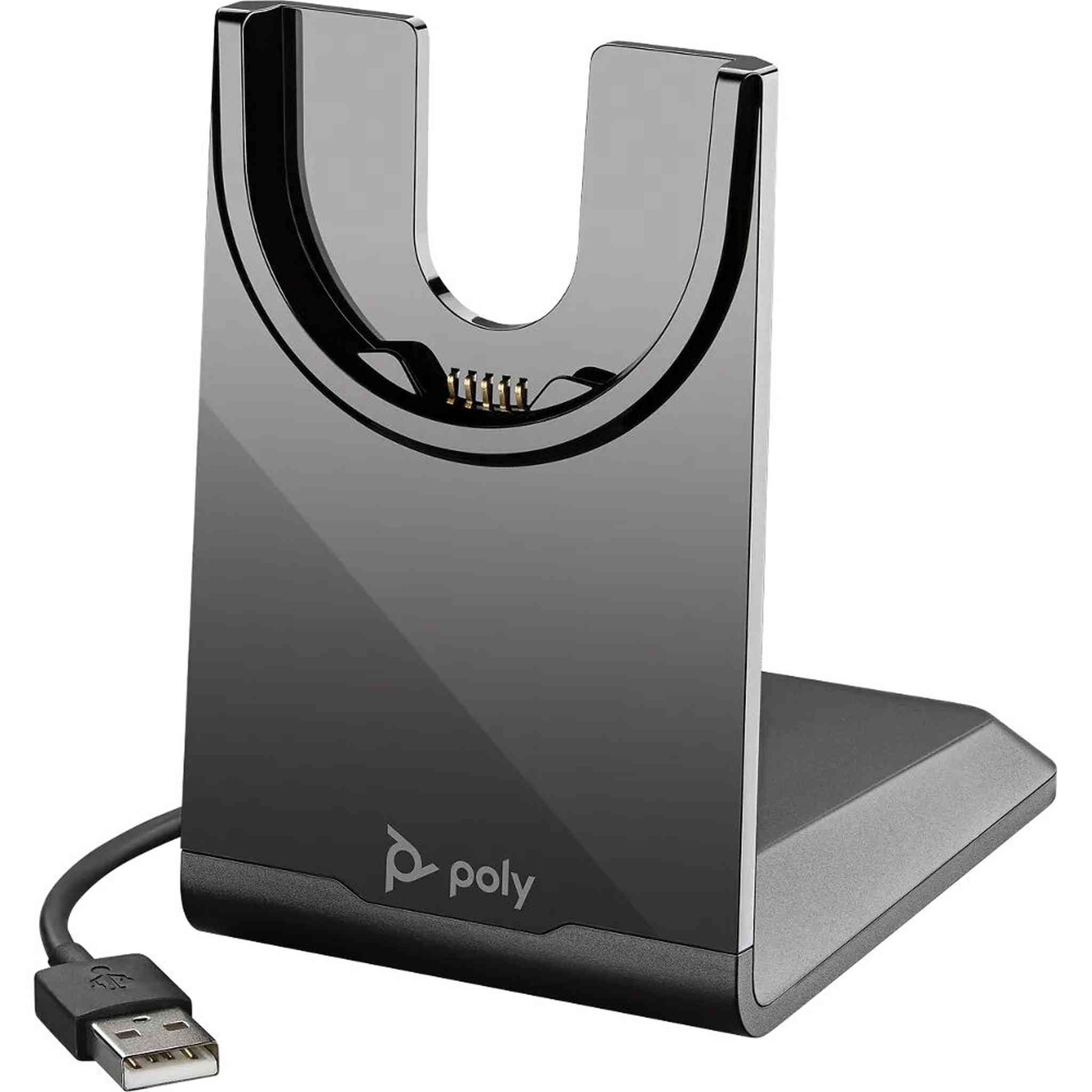 Poly Voyager Focus 2 UC Stereo Bluetooth Headset Teams Certified Bundle Poly