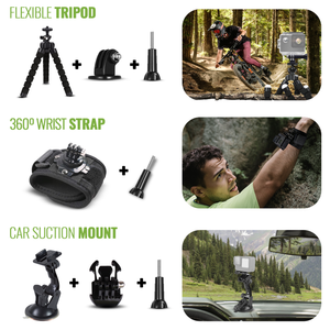 DigiNerds 50 in 1 Action Camera Accessory kit For Gopro and More.