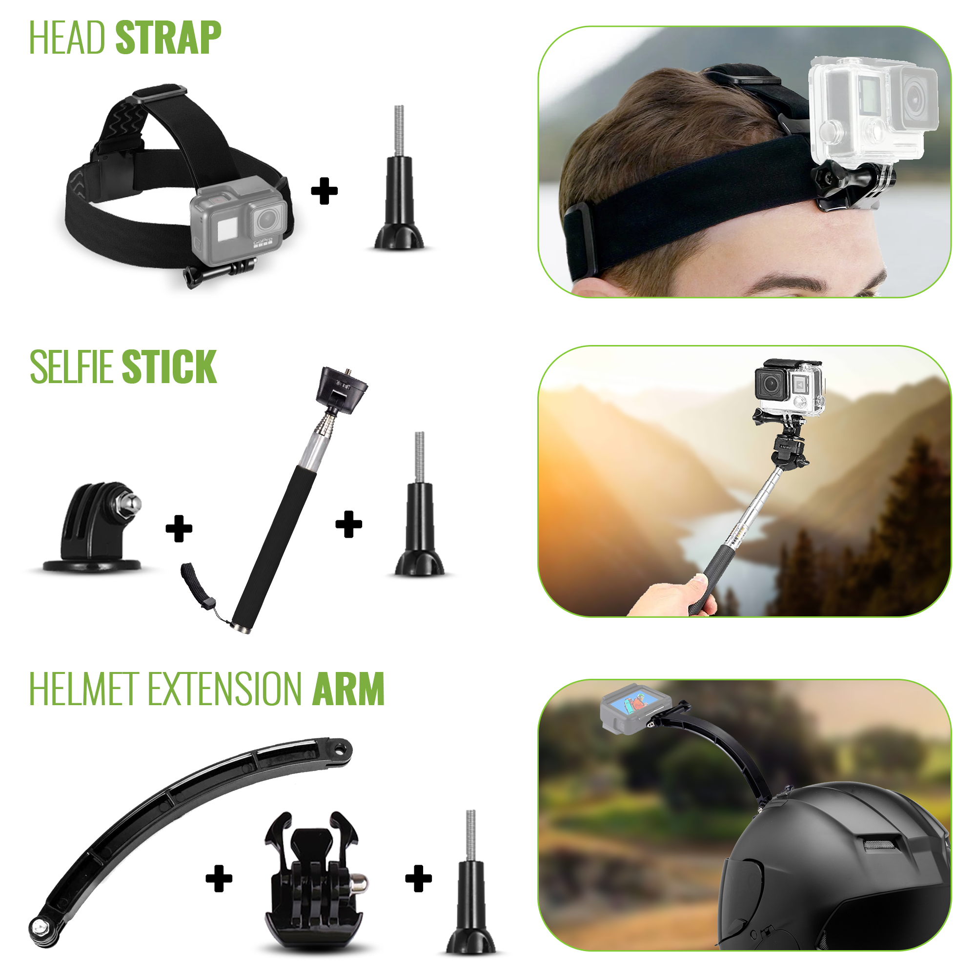 DigiNerds 50 in 1 Action Camera Accessory kit For Gopro and More.