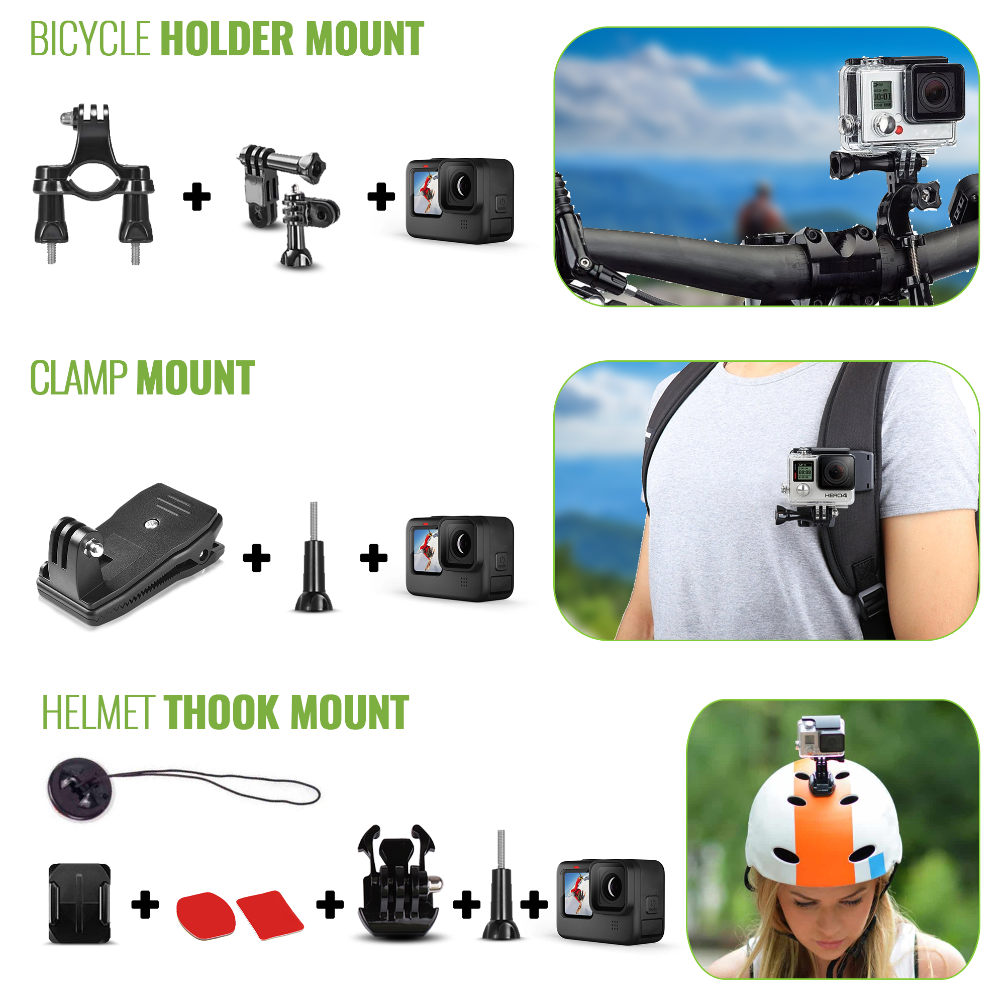 DigiNerds 50 in 1 Action Camera Accessory kit For Gopro and More.