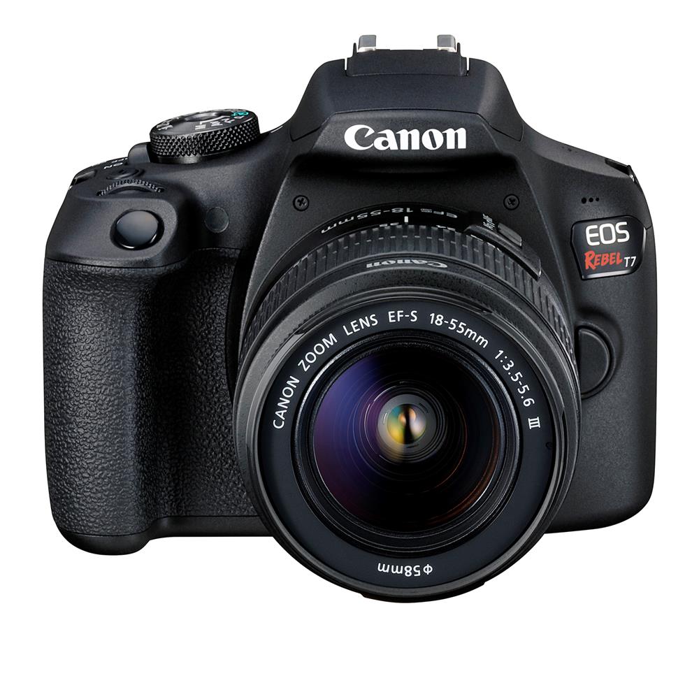 Canon EOS Rebel T7 DSLR Camera with 18-55mm DC III Lens and 64GB Memory Card, Carrying Case, Filters, and More Accessories