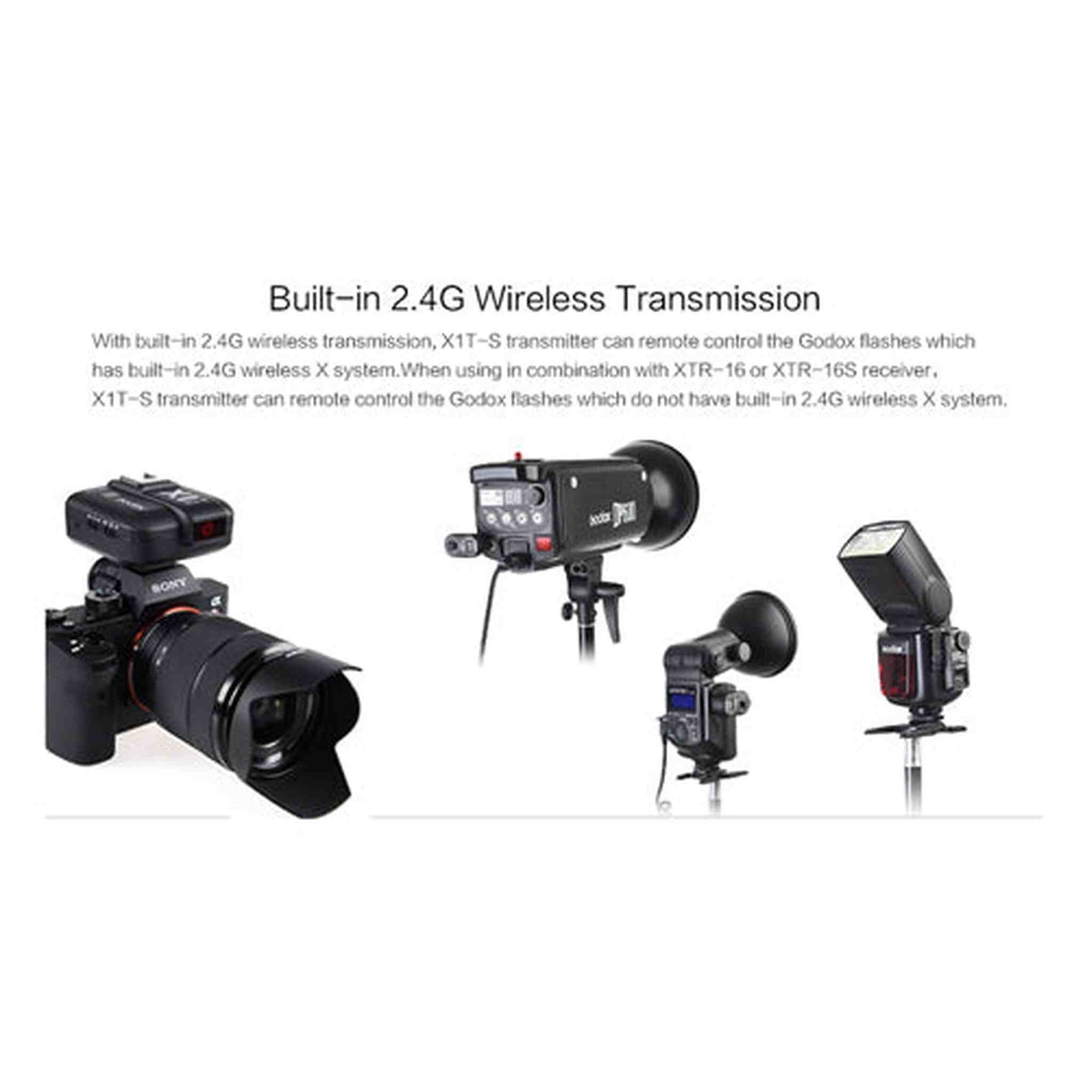 Godox X1-S TTL HSS Wireless 2.4GHz Camera Flash Trigger Set Godox