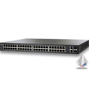 Cisco SF220-48 48-Port Fast Ethernet Smart Switch SF220-48-K9-NA Bundle