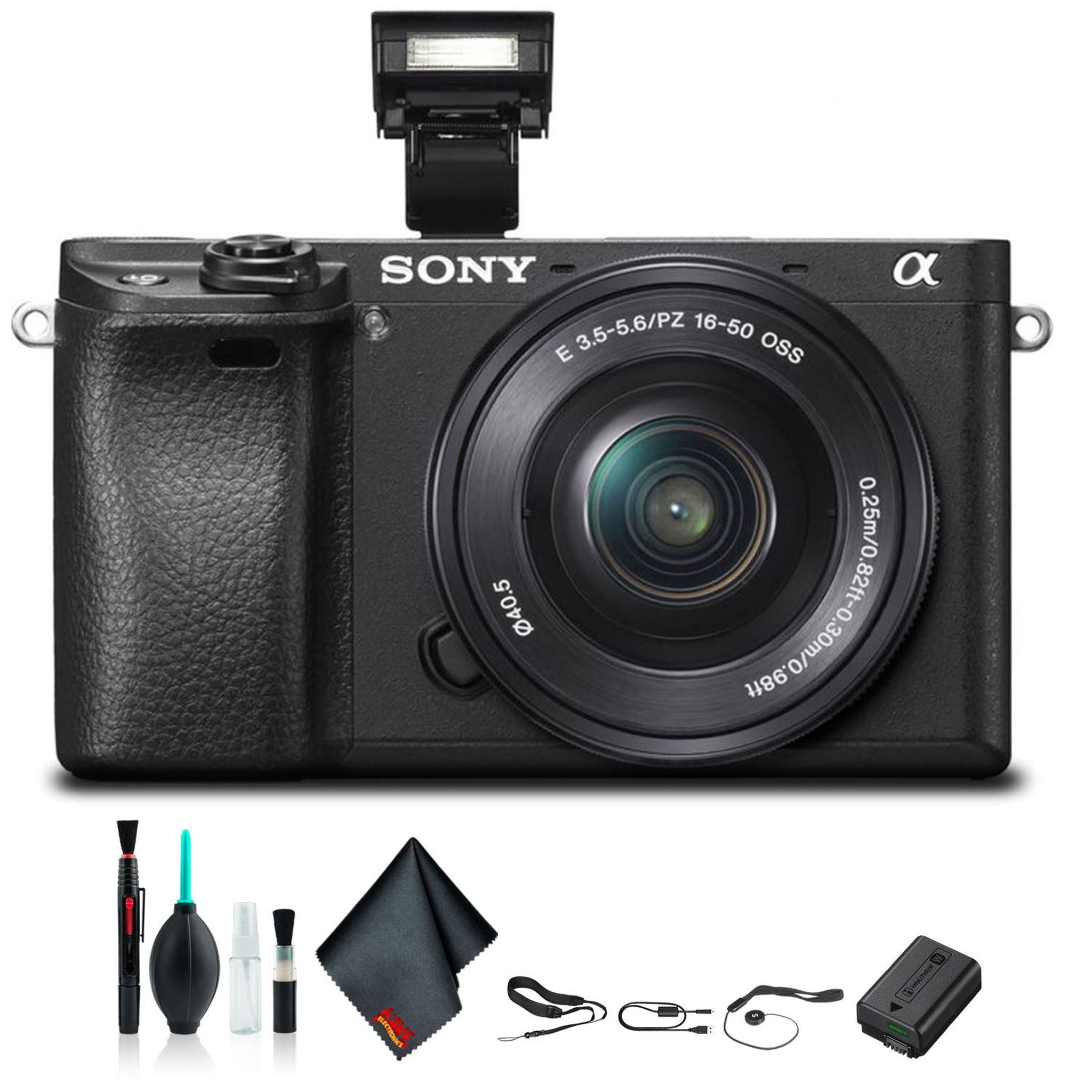 Sony Alpha a6300 Mirrorless Camera with 16-50mm Lens Black ILCE6300L/B Starter Kit - Used Sony