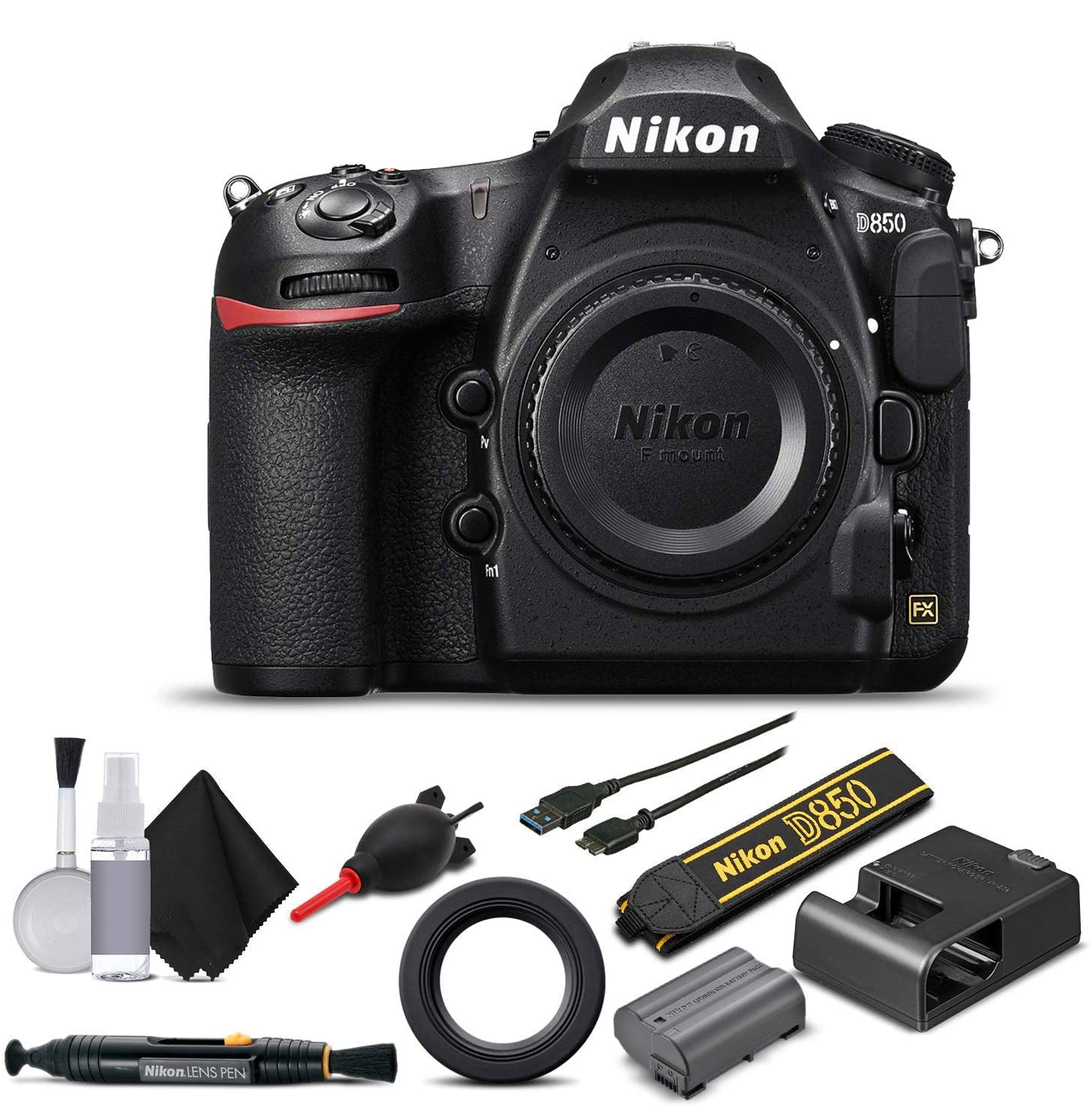 Nikon D850 Digital SLR Camera Body Only Starter Set With Extended Warranty (Intl Model)
