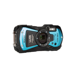 PENTAX WG-90 Blue Waterproof Camera, Shockproof, Dustproof, Freezeproof, Built-in 6-LED Ring Light for Macro Photography, Underwater Shooting Mode