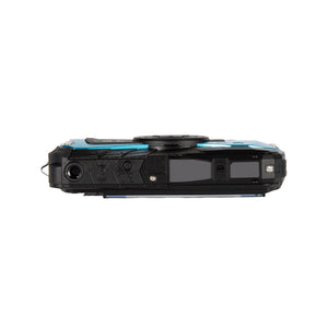 PENTAX WG-90 Blue Waterproof Camera, Shockproof, Dustproof, Freezeproof, Built-in 6-LED Ring Light for Macro Photography, Underwater Shooting Mode