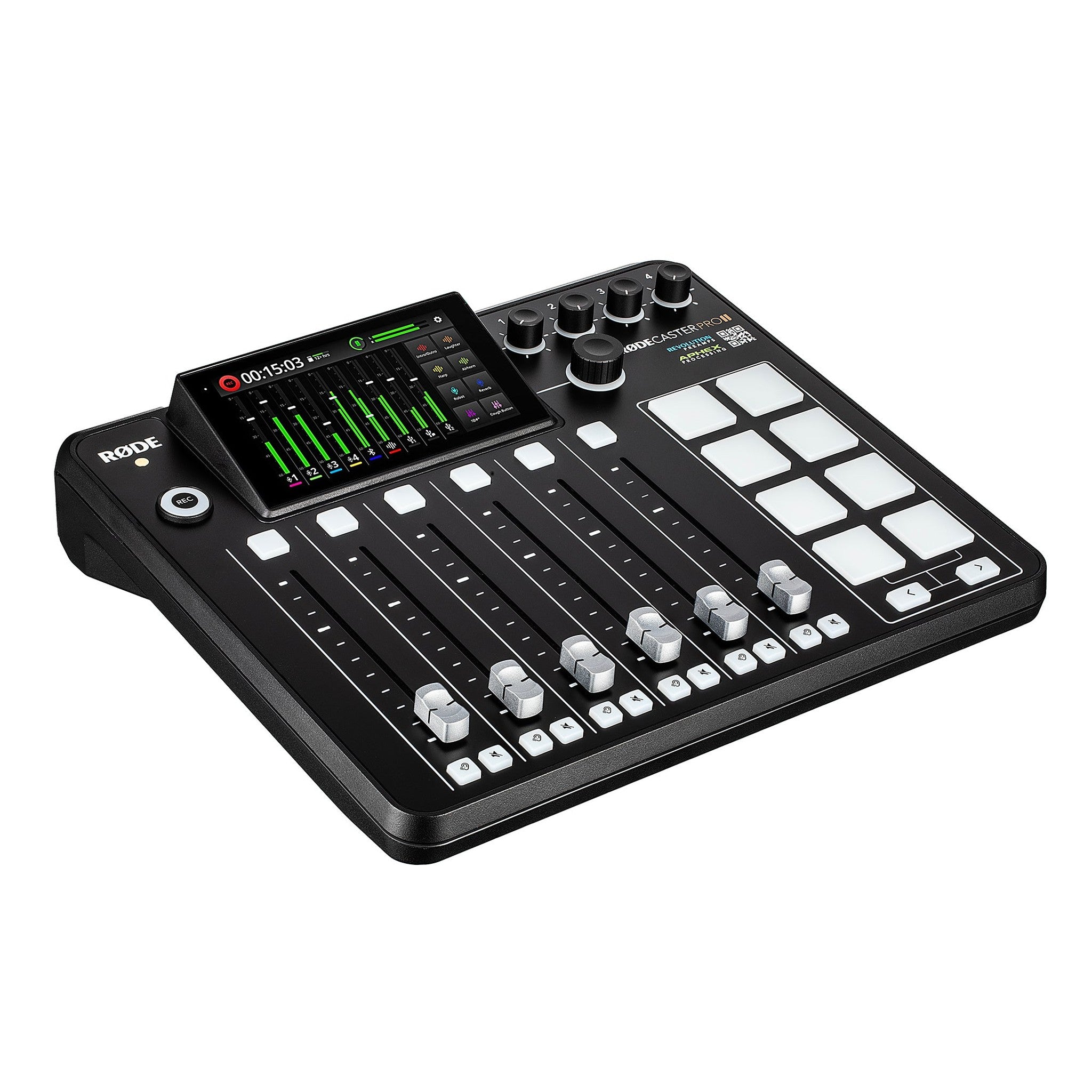 RØDE RØDECaster Pro II All-in-One Production Solution for Podcasting, Streaming, Music Production and Content Creation,Black