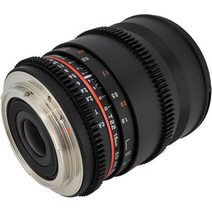 Rokinon 16mm T2.2 Cine Lens for Nikon F Bundle