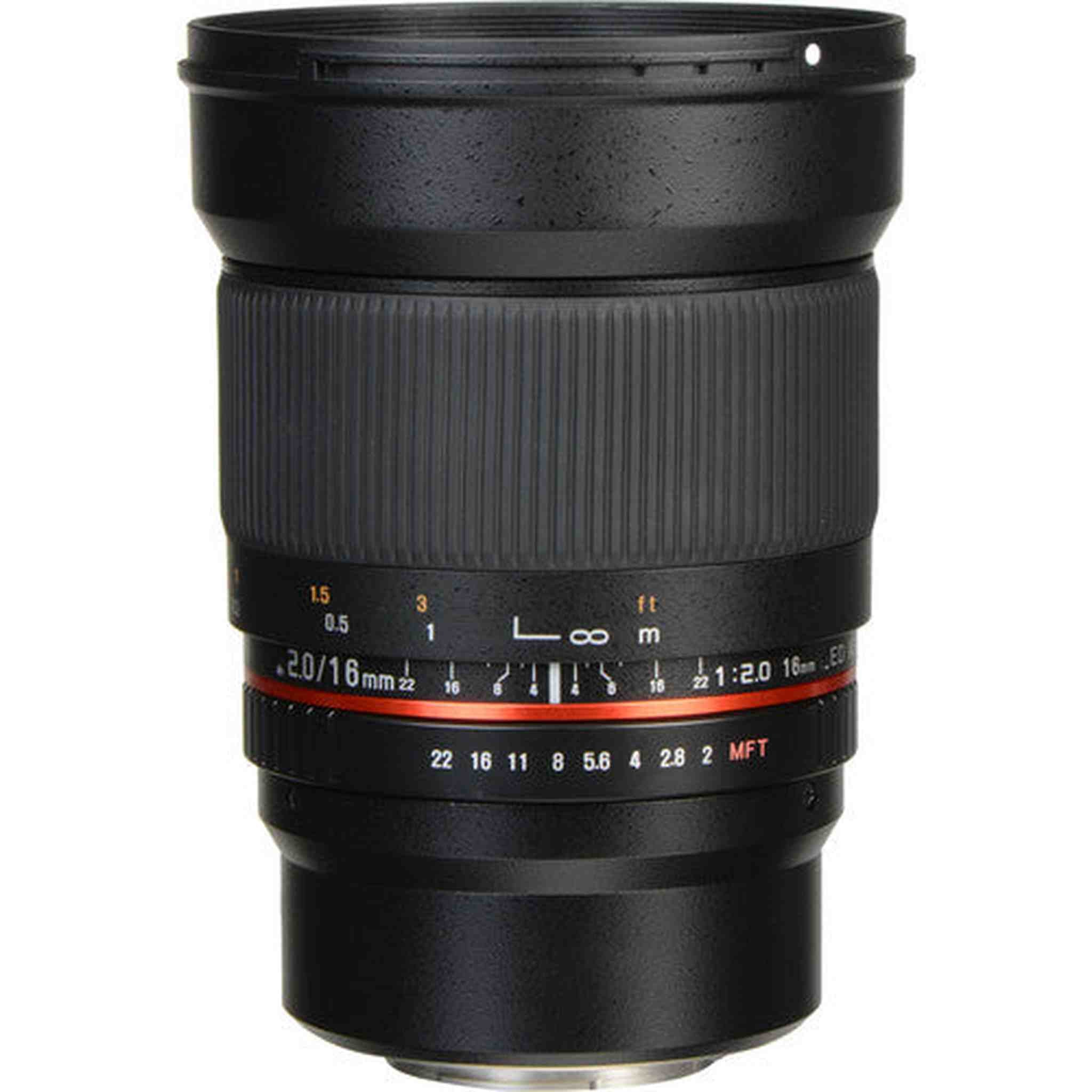 Rokinon 16mm f/2.0 ED AS UMC CS Lens for Micro Four Thirds Mount Bundle