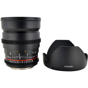 Rokinon 24mm T1.5 Cine ED AS IF UMC Lens for Nikon F Mount Bundle