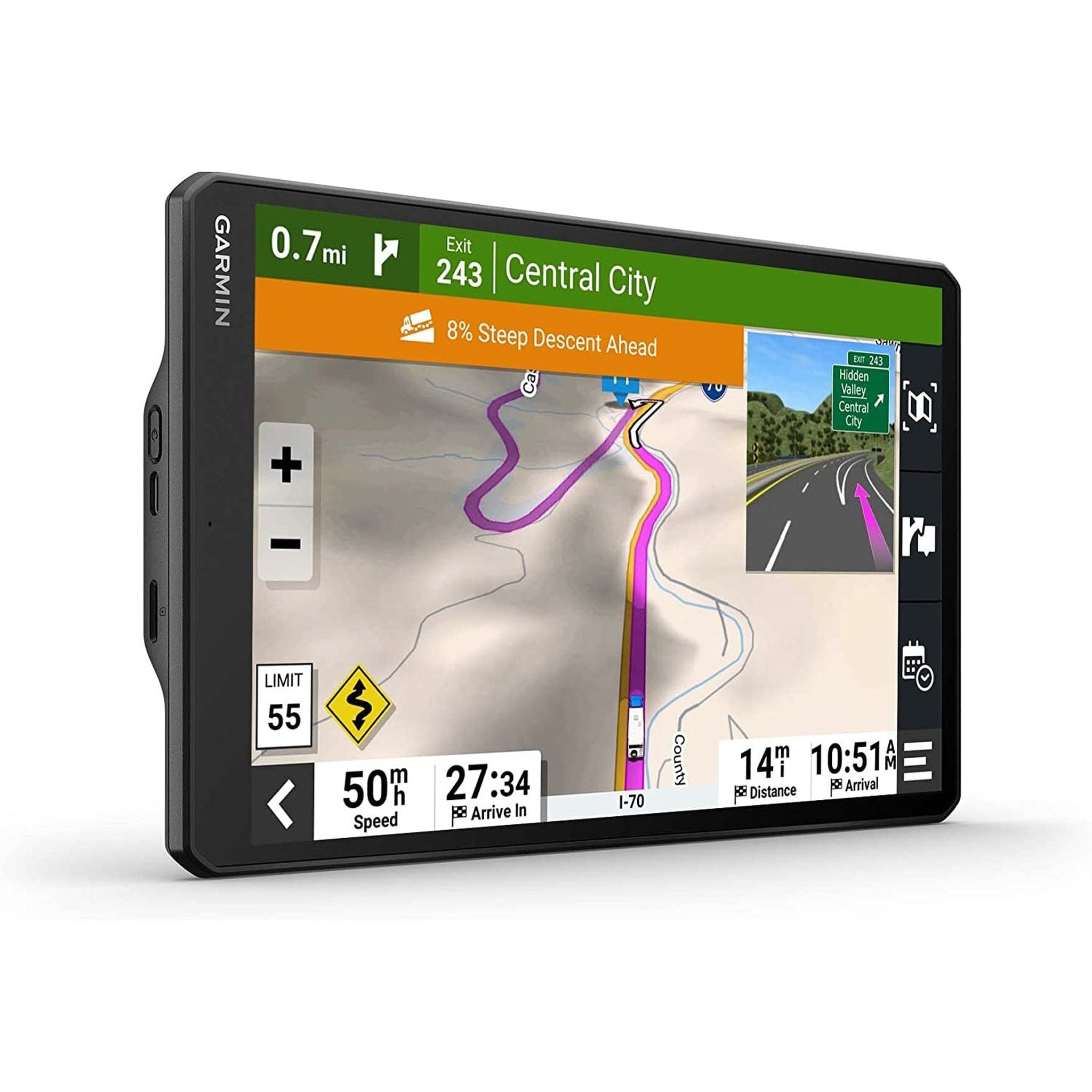 Garmin RV 1095 MT-S with USB Car and Wall Adapters and 6Ave Cleaning Cloth