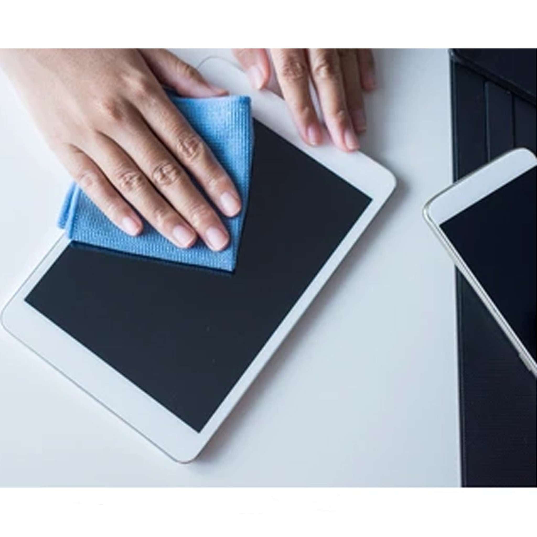 Tablet Travel Accessory Bundle with Black Floral Sleeve