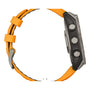 Garmin fēnix® 8, 47 mm, AMOLED, Sapphire, Titanium with Spark Orange/Graphite Silicone Band