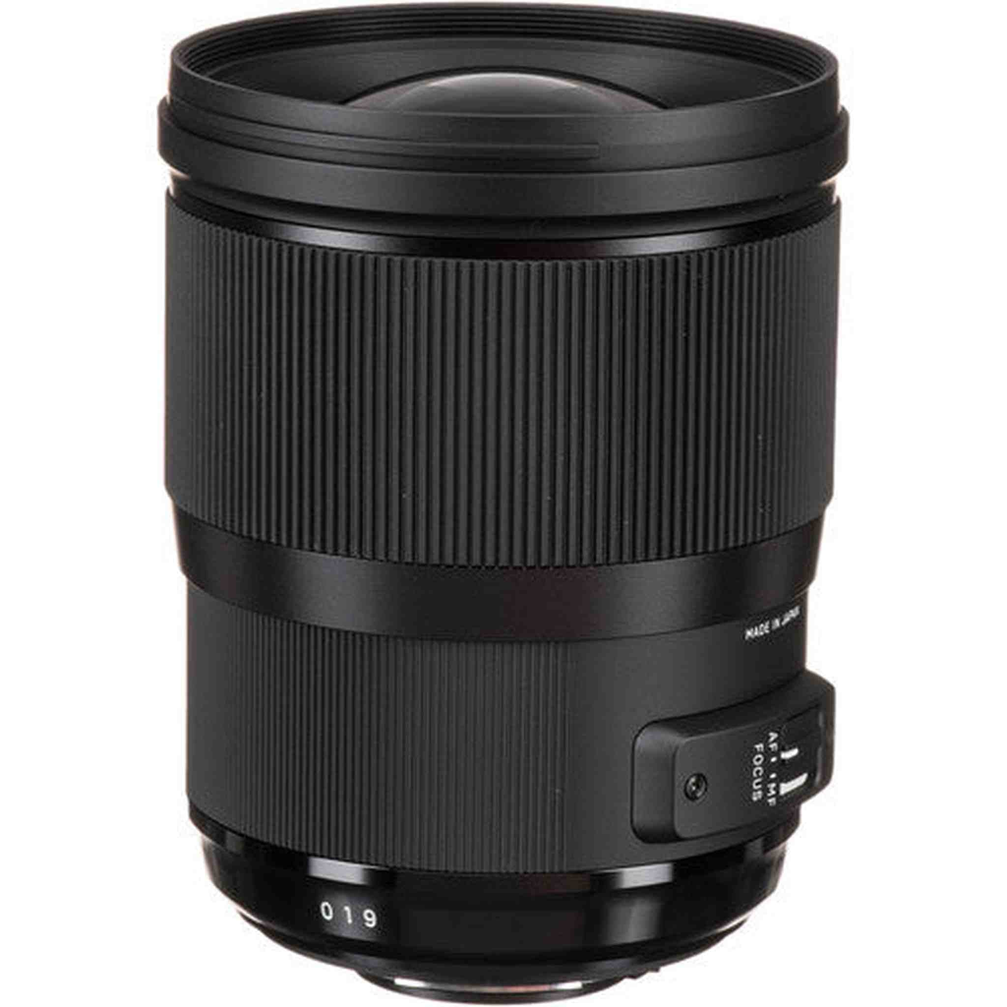 Sigma 28mm f/1.4 DG HSM Art Lens for Nikon F with Cleaning Kit, 57" Tripod, 32GB Memory Kit, Filter Kits, and Case Bundle