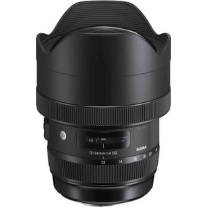 Sigma 12-24mm f/4 DG HSM Art Lens for Canon EF with Cleaning Kit, 57" Full Size Tripod, and 32GB Memory Card Kit Sigma
