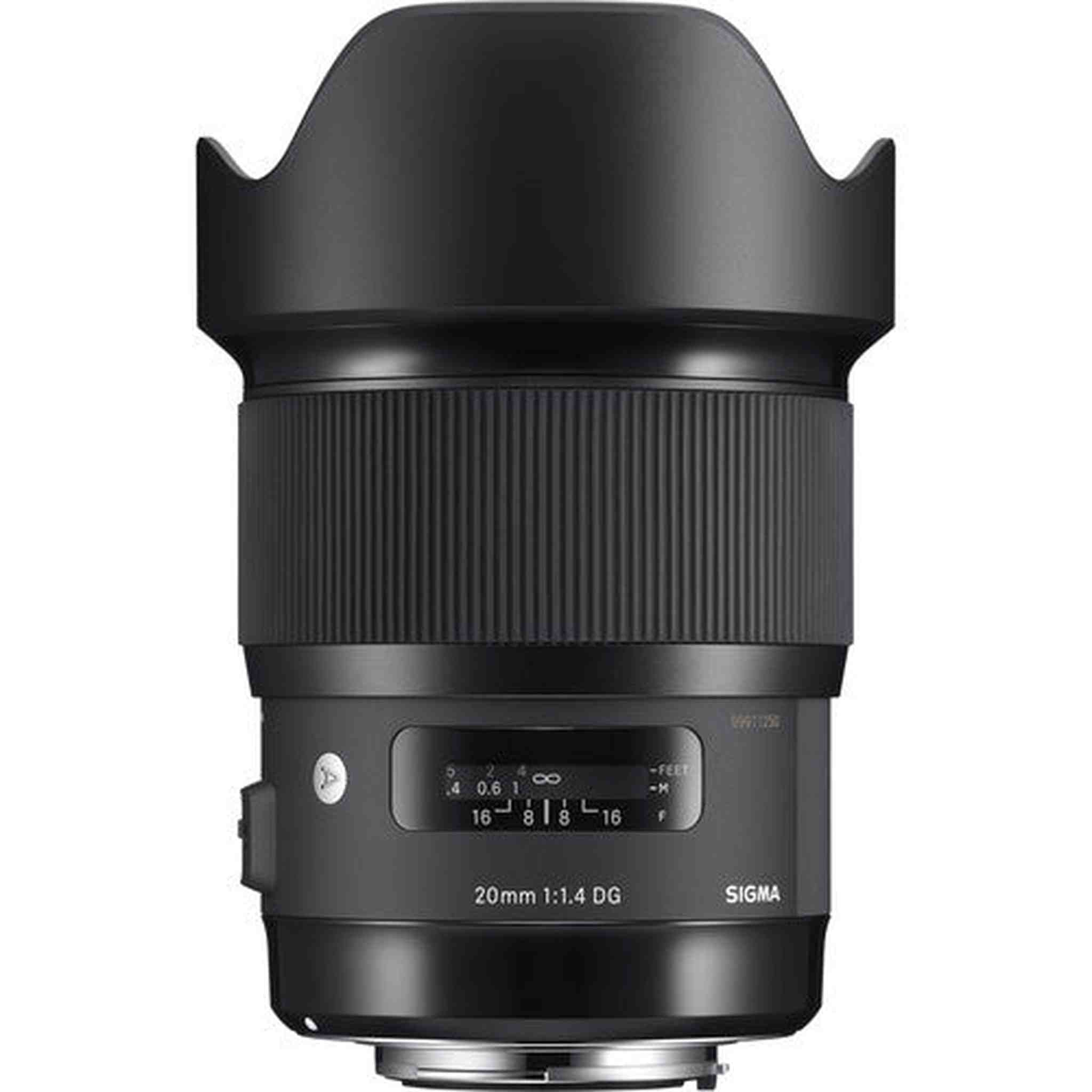 Sigma 20mm f/1.4 DG HSM Art Lens for Nikon F with Cleaning Kit, Full Size Tripod, USB Card Reader, and 32GB Memory Kit Sigma
