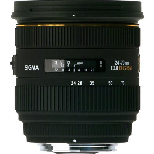 Sigma 24-70mm f/2.8 IF EX DG HSM Lens for Sony A with Cleaning Kit, Full Size Tripod, 32GB Memory Kit, Filters, and Case