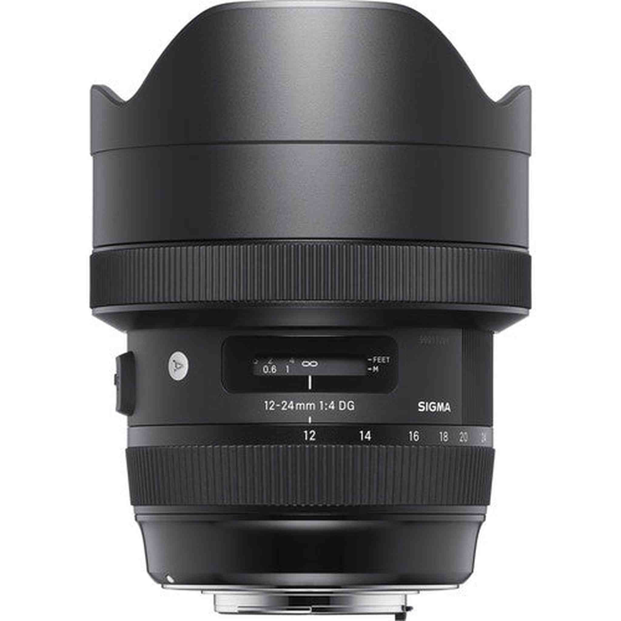 Sigma 12-24mm f/4 DG HSM Art Lens for Canon EF with Cleaning Kit, 57" Full Size Tripod, and 32GB Memory Card Kit Sigma