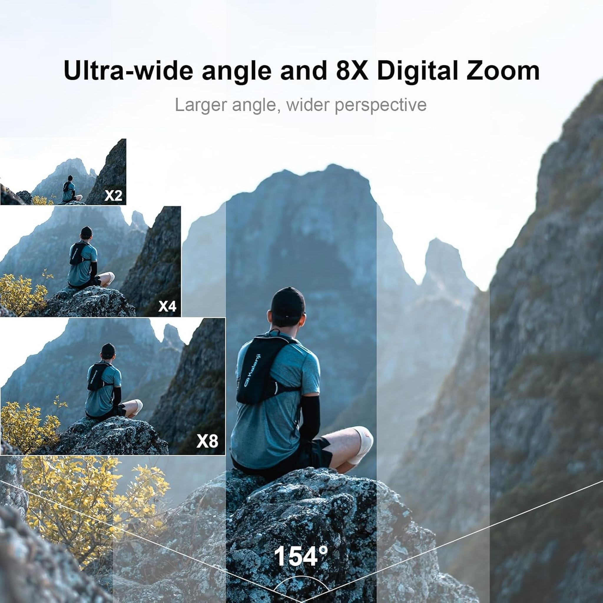 SJCAM SJ11 Active 4K Dual Touchscreen Action Camera Accessory Bundle SJCAM
