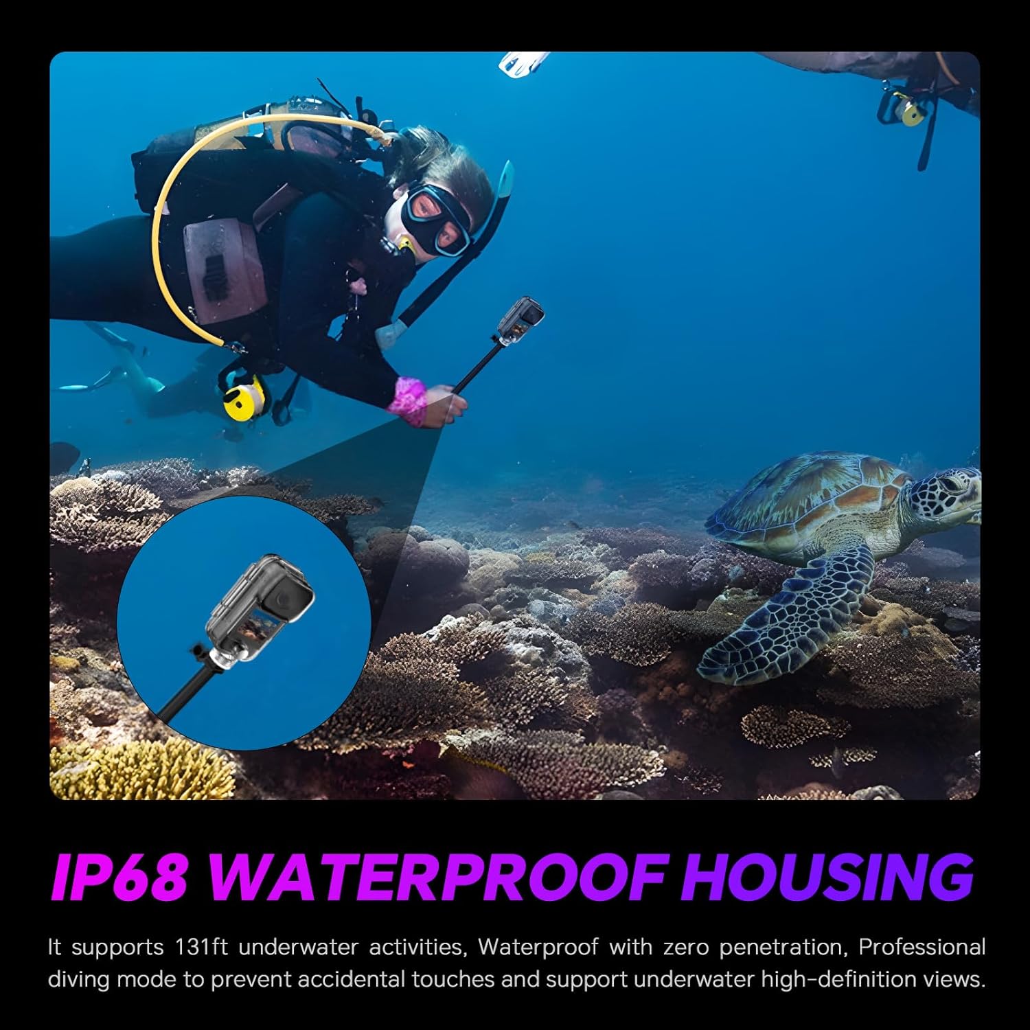 SJCAM C200 4K Mini Action Camera Accessory Bundle