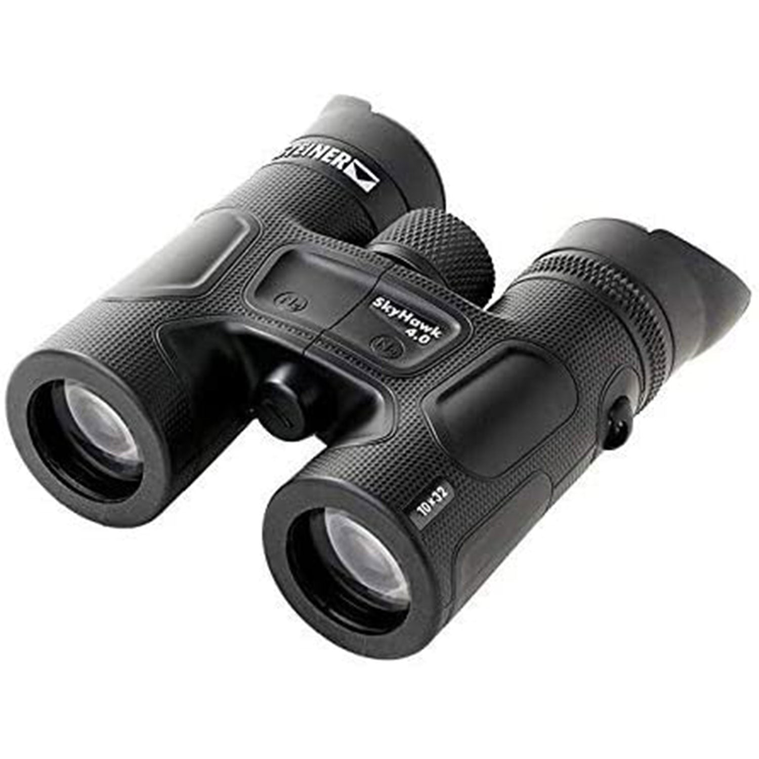 Steiner SkyHawk 4.0 10x32 Binoculars (23370900) Bundle with Padded Backpack, Floating Wrist Strap, and 6Ave Cleaning Kit