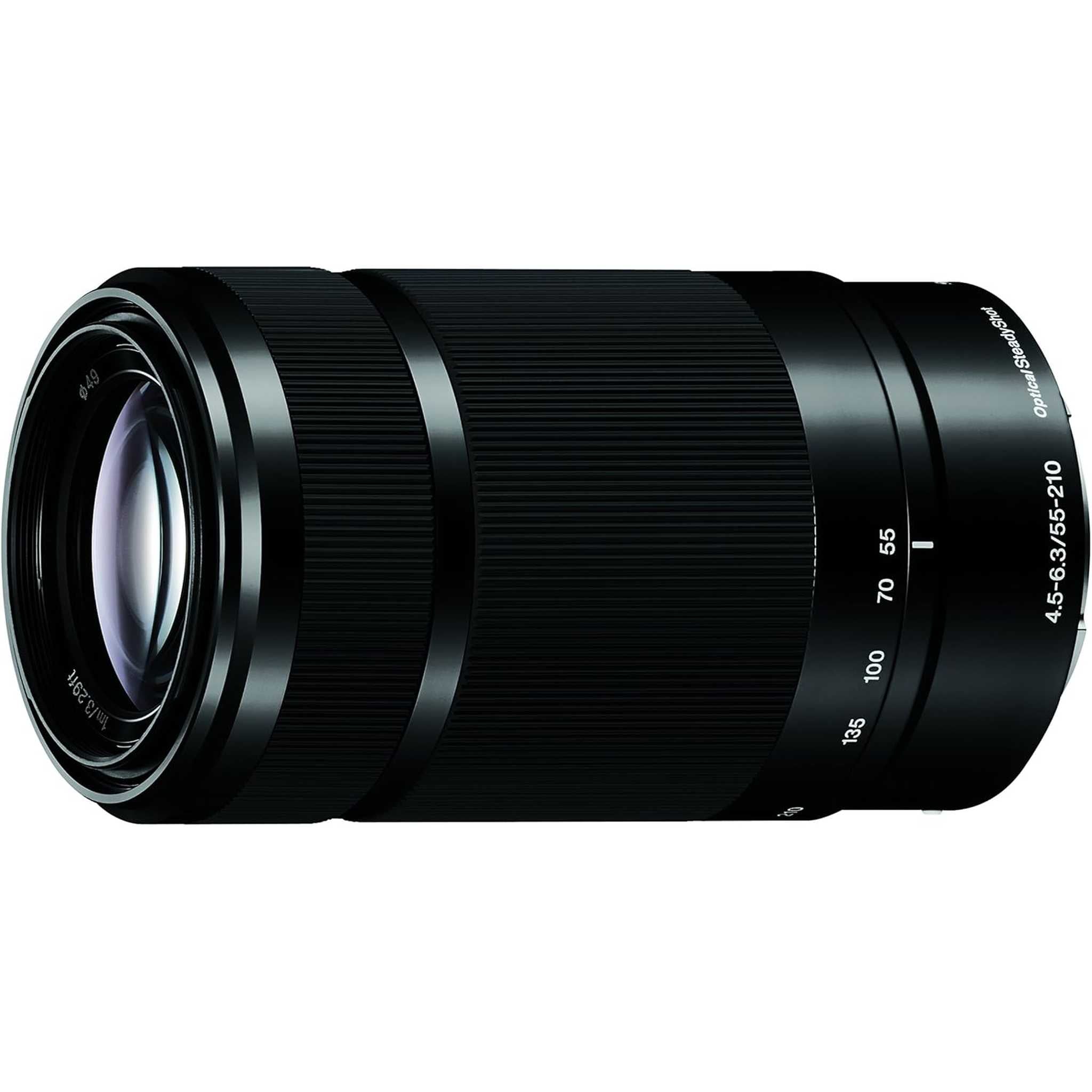 Sony E 55-210mm F4.5-6.3 Lens for Sony E-Mount Cameras - Black Renewed - Reconditioned Sony
