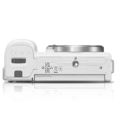 Sony Alpha ZV-E10 - APS-C Interchangeable Lens Mirrorless Vlog Camera Kit - White