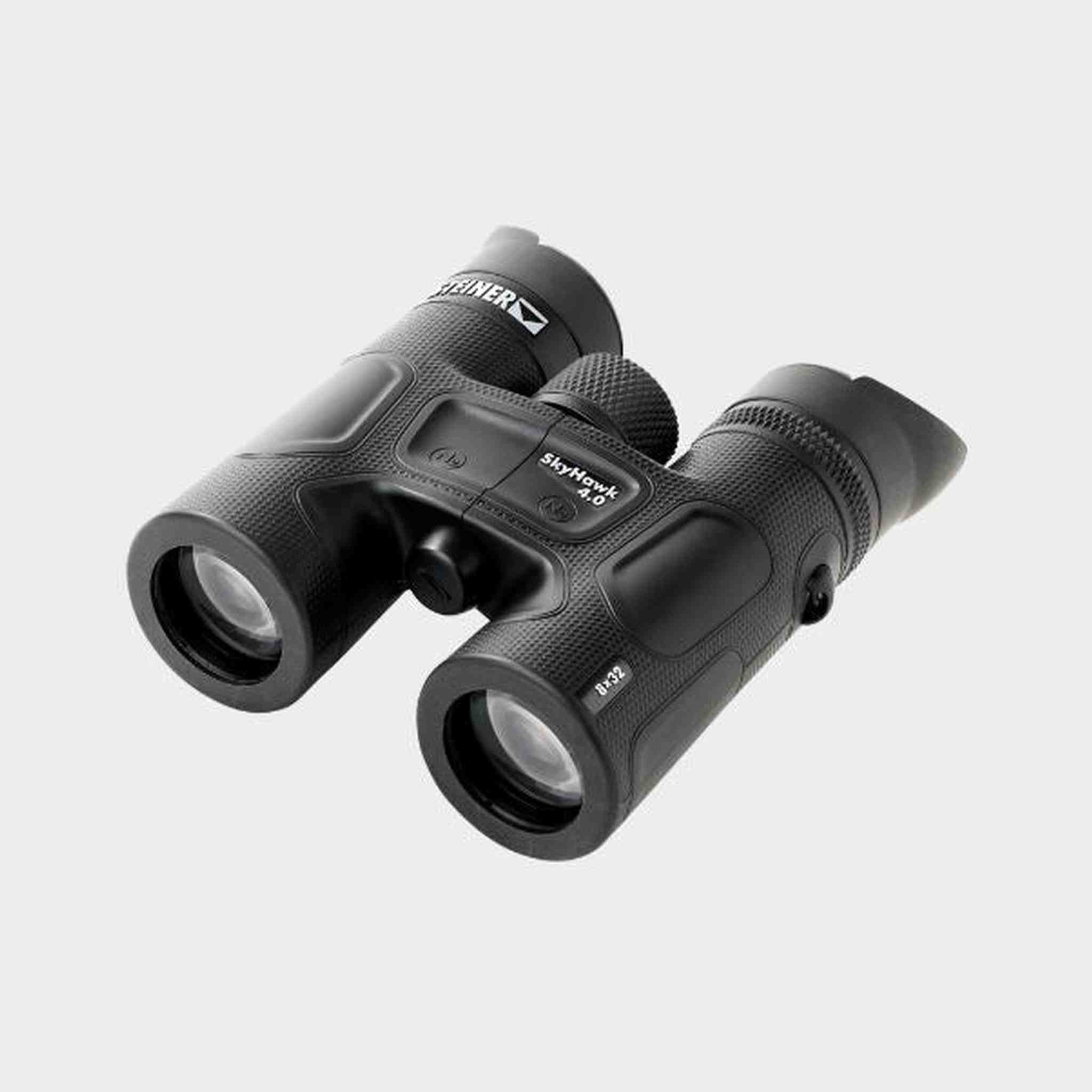 Steiner SkyHawk 4.0 8x32 Binoculars 23360900 Bundle with Padded Backpack, Floating Wrist Strap, and 6Ave Cleaning Kit