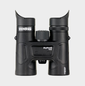 Steiner SkyHawk 4.0 8x32 Binoculars 23360900 Bundle with Padded Backpack, Floating Wrist Strap, and 6Ave Cleaning Kit