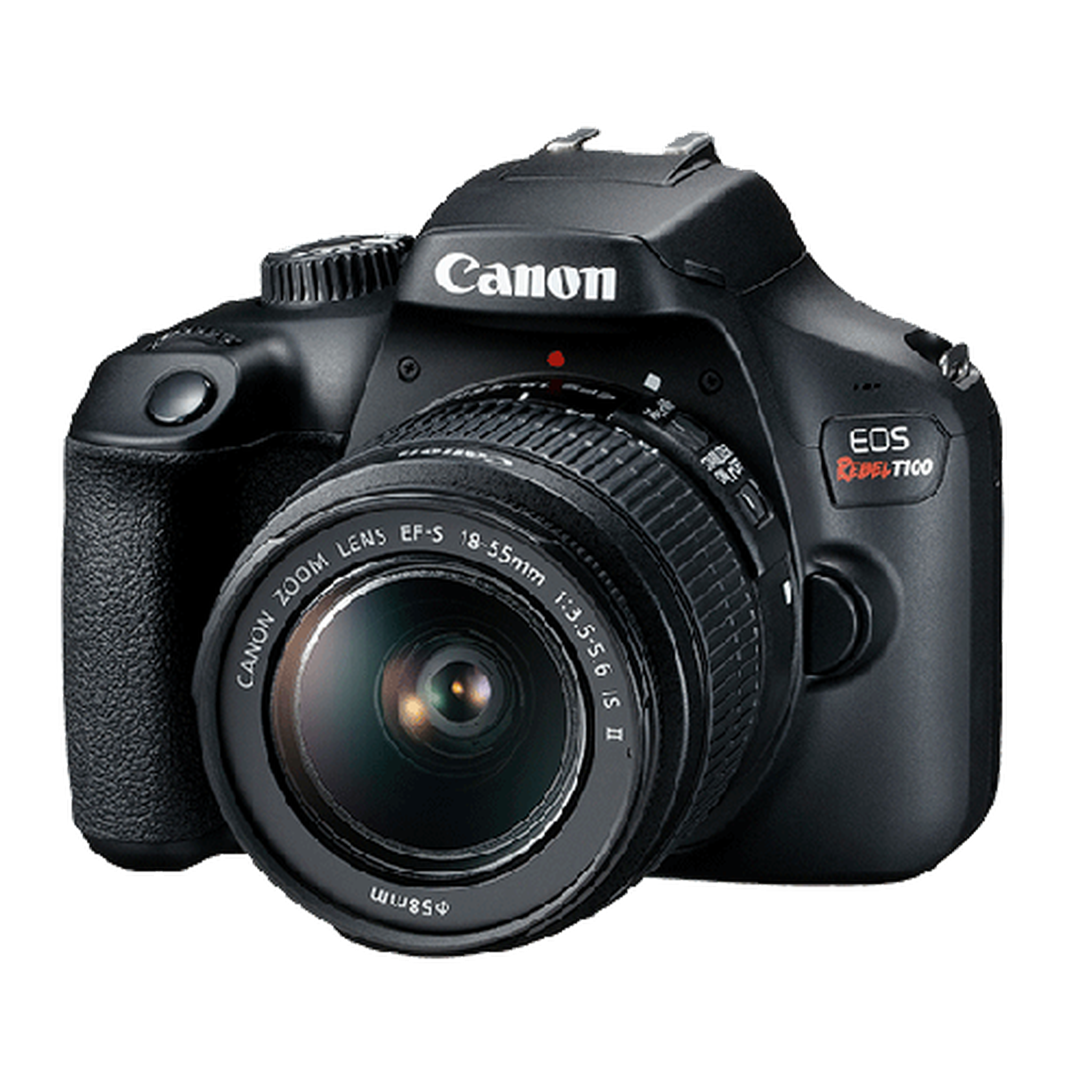 Canon EOS Rebel T100 / 4000D DSLR Camera with 18-55mm Lens + 4K Monitor + More