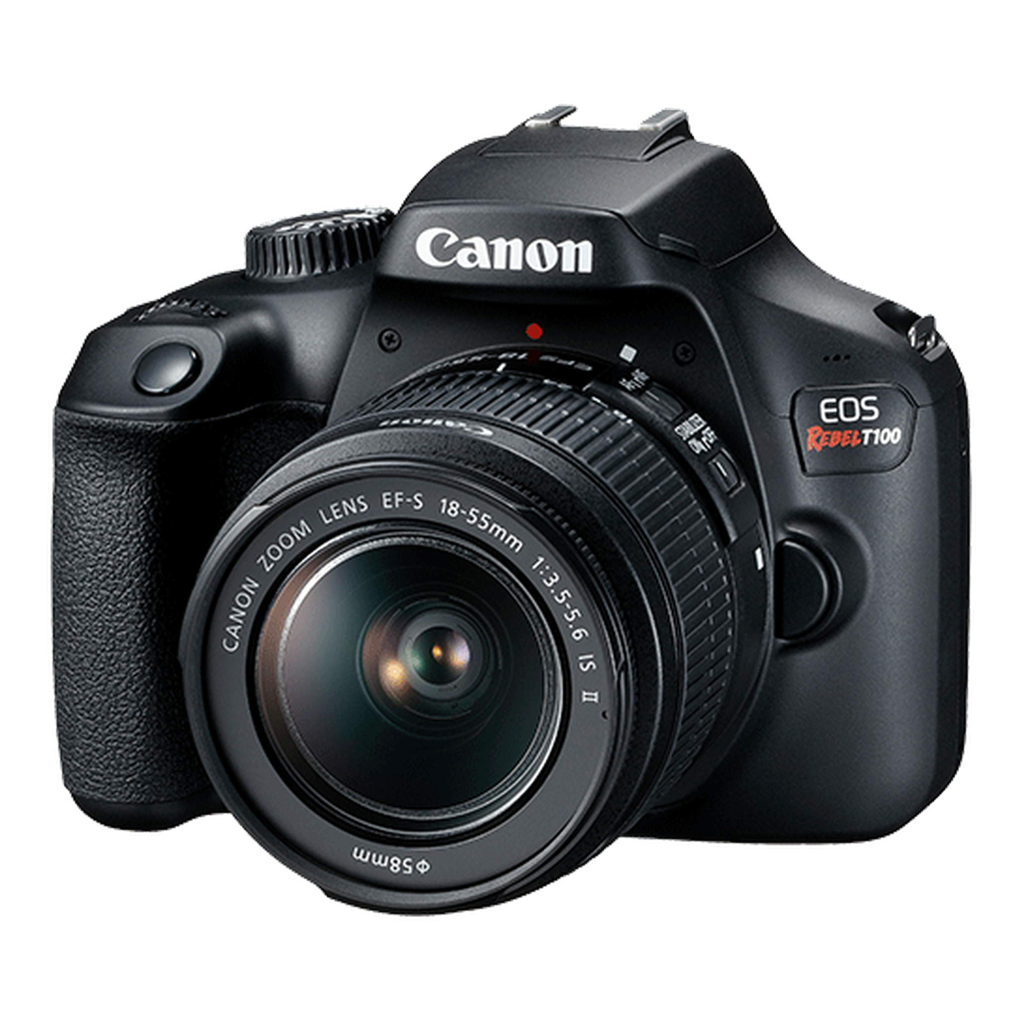 Canon EOS Rebel T100 / 4000D DSLR Camera with 18-55mm Lens + 4K Monitor + More