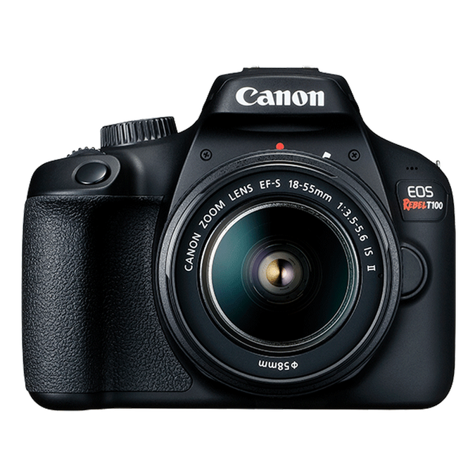 Canon EOS Rebel T100 / 4000D DSLR Camera with 18-55mm Lens Graphic Bundle