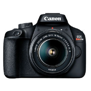 Canon EOS Rebel T100 / 4000D DSLR Camera with 18-55mm Lens + 4K Monitor + More