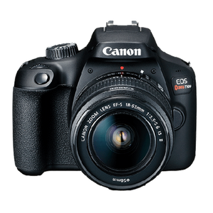 Canon EOS Rebel T100 / 4000D DSLR Camera with 18-55mm Lens + EF 75-300mm Video Bundle