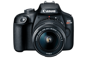 Canon EOS Rebel T100 / 4000D DSLR Camera with 18-55mm Lens + EF 75-300mm Outdoor bundle