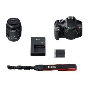 Canon EOS Rebel T100 / 4000D DSLR Camera with 18-55mm Lens + 4K Monitor + More