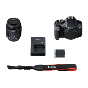 Canon EOS Rebel T100 / 4000D DSLR Camera with 18-55mm Lens + EF 75-300mm Video Bundle